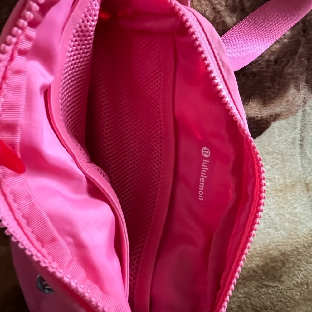 lululemon athletica Pink Crossbody Bag with Zipper Closure